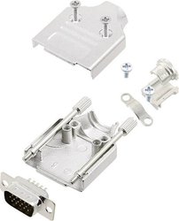 Zestaw listew męskich D-Sub encitech MHDM-09-HDP15-K 6355-0059-01, rzędy: 3, styki: 15, 180 °, 1 zest.