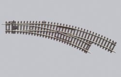 Tor Piko BWR, system A, 55223, zwrotnica prawa, łukowa, kąt 15°, skala H0