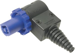 Złącze męskie sieciowe Cliff  złącze męskie kątowe Łączna ilość styków: 3 + PE 20 A niebieski FCR20663 1 szt.