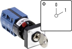 Przełącznik kluczykowy Kraus & Naimer CG4 A200-600 FS2 V750D/2H, 10 A, IP66