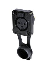 Złącze męskie XLR Rean AV RRX3F-Z-002-1 RRX3F-Z-002-1, brąz, złącze żeńskie do wbudowania, 1 szt.