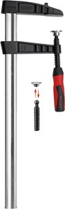 Zacisk śrubowy z żeliwa ciągliwego TGK-2K 800/120 Bessey TGK80-2K Maksymalna rozpiętość:800 mm  Posuw:120 mm