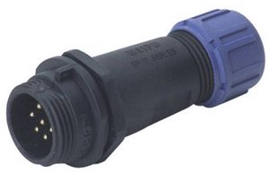 Złącze IP68 serii SP13 Weipu SP1311 / P 3 I, 1 szt.