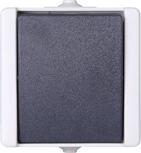 Wyłącznik, Przełącznik schodowy Komplet Kopp proAQA 540656002, szary