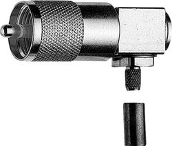 Złącze UHF Telegärtner J01040B0691 J01040B0691 złącze męskie kątowe 50 Ω 1 szt.