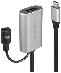 Kabel USB LINDY, USB 3.2 Gen1 (USB 3.0), Złącze męskie USB-C®, Złącze żeńskie USB-A, 5.00 m