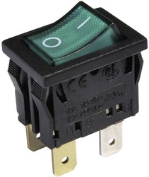 Przełącznik interBär 3634-250.22, 250 V/AC, 10 A, 2 x wył/wł, zatrzask, 1 szt.