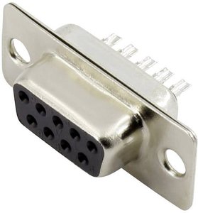 Złącze żeńskie D-Sub Connfly DS1033-09FBNSISS-CT, rzędy: 2, styki: 9, 180 °, 1 szt.