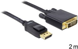 Przejściówka DisplayPort, DVI Delock DELOCK Kabel Displayport>DVI24+1St/St 2m 82591, 2.00 m