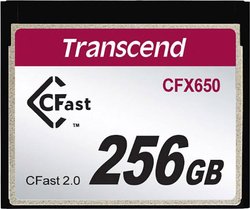 Karta pamięci Cfast, Transcend TS256GCFX650, 256 GB, 510 MB/s / 370 MB/s