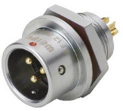 Złącze męskie okrągłe Deltron Connectors DELMSF1212/P4, styki:4, 200 V, 5 A, 1 szt.