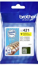 Brother atrament LC-421Y tusz oryginalny  Żółty LC421Y