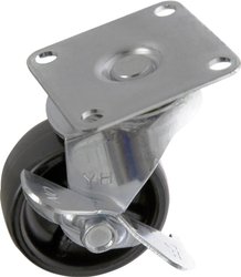 TOOLCRAFT TO-5137896 Kółko obrotowe z blokadą PP 50 mm z płytką montażową  Maksymalne obciążenie: 50 kg