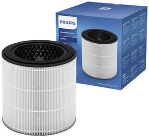 Philips Filter Pluto AC FY0293/30 z technologią Smart Sensing, oczyszczanie powietrza z natężeniem przepływu powietrza (CADR) do 330 m³/h, biały Filtr zamienny Philips FY0293/30 Pluto