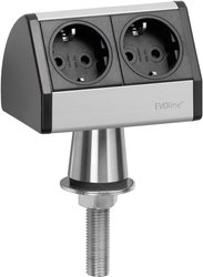 Listwa zasilająca EVOline EVOLINE®T-Dock 2fach 93022055, Brak, Ilość gniazdek: 2
