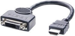 Przejściówka HDMI, DVI LINDY LINDY HDMI Stecker/DVI-D Buchse Adapter 41227, 0.20 m