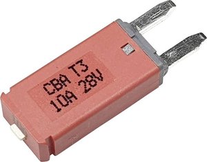 Wyłącznik instalacyjny nożowy Hansor Circuit Breaker Mini, type 3. Manual Reset, 10A CBA3 Series 10A, 28 V, 10 A, 1 szt.