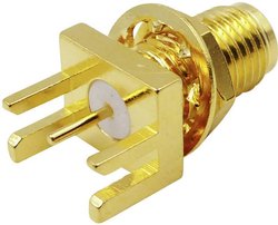 Złącze SMA TRU COMPONENTS SMA-KE3  złącze żeńskie do wbudowania pionowego 50 Ω 1 szt.