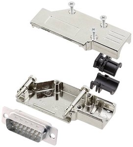 Zestaw listew męskich D-Sub encitech DCMR15-FK-DBP-W-K 6355-8065-02, rzędy: 2, styki: 15, 90 °, 1 szt.