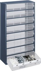Szafka z szufladami raaco 1208-03 137416, Ilość przegród: 8, (D x S x W) 306 x 150 x 552 mm