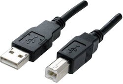 Kabel USB Manhattan, USB 2.0, Złącze męskie USB-A, Złącze męskie USB-B, 3.00 m