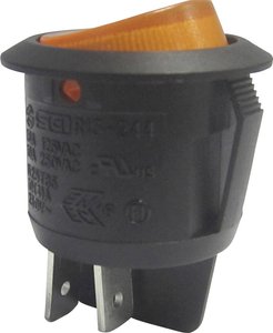 Przełącznik TRU COMPONENTS 1587657, 250 V/AC, 10 A, 2 x wył/wł, zatrzask, 1 szt.