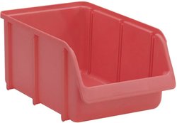 Skrzynka magazynowa Hünersdorff 4 674100  (S x W x G) 207 x 155 x 332 mm czerwony 1 szt.