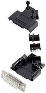 Zestaw listew żeńskich D-Sub encitech D45PK-P-15-HDS26-W-K 6355-8055-12, rzędy: 3, styki: 26, 45 °, 1 szt.