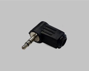 Złącze męskie jack 3,5 mm 1107005 BKL Electronic 1107005 złącze męskie kątowe Ilość styków: 3 stereo czarny 1 szt.