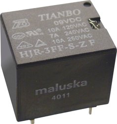 Przekaźnik miniaturowy HJR-3FF Tianbo Electronics HJR-3FF-12VDC-S-ZF 12 V/DC 1 zestyk pr