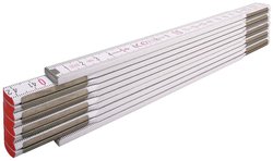 Drewniana metrówka STABILA typ 1607, 2 m, biała, skala metryczna Przymiar liniowy Stabila Type 1607 1134