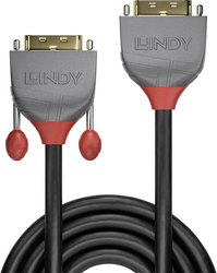 Przedłużacz DVI LINDY LINDY 3m DVI-D Dual Link m/f Anthra Line 36233, 3.00 m