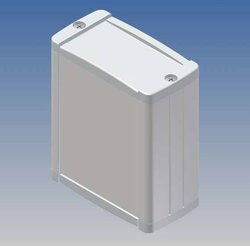 Etui aluminiowe TEKO ekstrudera z panelami ABS, wewnętrzne gniazda dla PCB, recesed area for a keypad membrane. Wkręty z rowkiem 70 x 60 x 31 mm czarny RAL 9004/Dark szary RAL 7012 Obudowa uniwersalna TEKO TEKAL 11.29, (D x S x W) 70 x 59.9 x 30.9 mm, alu
