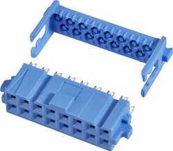 TE Connectivity 1658526-8 Listwa pin - żeńska  Siatka: 2.54 mm Ilośc pinów: 14 Ilość rzędów: 2 1 szt.