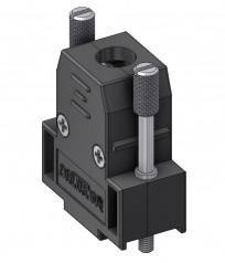 Obudowa złącza D-SUB Deltron Connectors CTL09UN4, tworzywo sztuczne, 180 °, 1 szt.