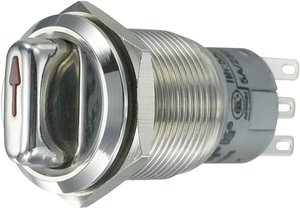 Przełącznik obrotowy wandaloodporny TRU COMPONENTS 701812, 250 V/AC, 3 A, Pozycje przełączenia 2, 2 x 45 °, IP65, 1 szt.