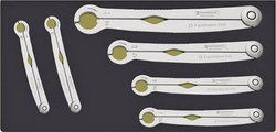 Zestaw kluczy pierścieniowych z grzechotką Stahlwille TCS 240/6 96838774 10 - 19 mm 6 szt.