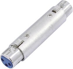 Przejściówka, adapter Omnitronic 30226572 [1x złącze żeńskie XLR 3 pin - 1x złącze żeńskie XLR 3 pin]