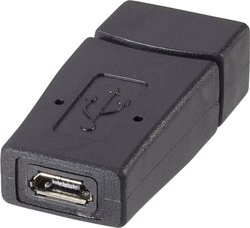 Przejściówka, adapter USB Renkforce rf-usba-01 RF-4297185, [1x złącze żeńskie USB-A 2.0 - 1x złącze żeńskie Micro-B USB 2.0]
