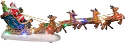 Konstsmide 4205-000 Sceneria LED Święty Mikołaj w saniach z reniferem    RGBW LED kolorowy z przełącznikiem