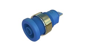 Bezpieczne gniazdo laboratoryjne SEB 2610 F4.8 Gniazdo, niklowane, konektor płaski 4.8, niebieski SKS Hirschmann SEB 2610 F4,8 Ni blau Gniazdo do zabudowy bezpieczne 1 szt.