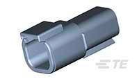 Obudowa złącza pin męskiego na kabel TE Connectivity DTMH04-4PA, wire-to-wire, piny: 4, 1 szt.