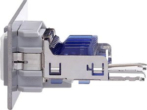 Panel multimedialny Oehlbach PROIN CAT 6 z techniką LSA. Panel RJ45 Oehlbach 8865 MMT CAT 6, srebrny