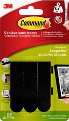 Pasek samoprzylepny 3M  17201BLKFGN 4 par(a)
