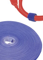 Etykieta z kablem na rzepy dwustronna do wiązania, opaski kablowe z rzepu niebieskiego 25 m rolka LTC  Taśma na rzep   Label the Cable PRO 1250   niebieski