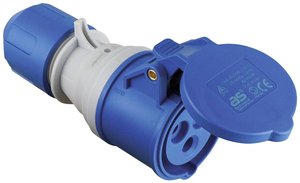 Złącze CEE z wyświetlaczem napięcia POWERLIGHT Łacznik CEE AS Schwabe 61487  230 V
