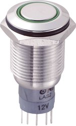 Przycisk wandaloodporny chwilowy TRU COMPONENTS LAS2GQF-11E/G/12V/S/P, 1 x wł/(wł), 1 szt.