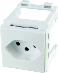 Gniazdo szwajcarskie MVD Modlink 250VAC/10a zaciski sprężynowe do montażu na szynie nośnej Gniazdko Murr Elektronik  1 szt.