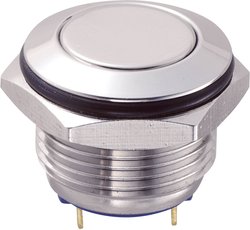 Przycisk wandaloodporny chwilowy TRU COMPONENTS GQ16F-10/J/S, 1 x wył/(wł), 1 szt.