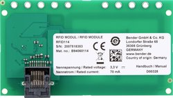 Czytnik kart RFID Bender RFID114 without LEDs   80 A